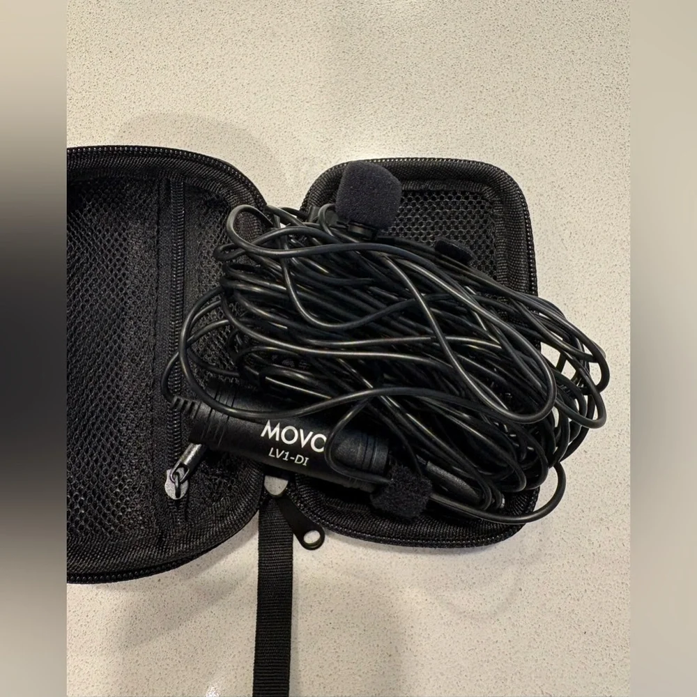 MOVO LV1-DI Digital Lavalier Microphone - Black